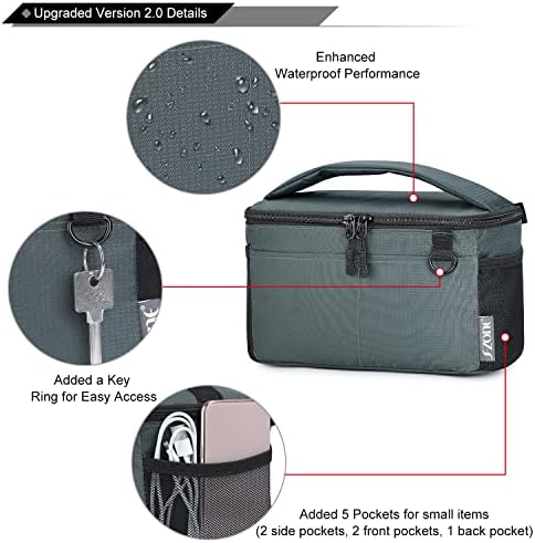 S-ZONE Water Resistant Camera Insert Bag with Sleeve Camera Case - Image 2