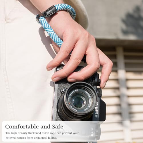 VOVMOEYA Rope Camera Wrist Strap,Camera Hand Strap Compatible with A6400 A6000 A7 IV,for Fujifilm X100V for Nikon Zf Z30 for Canon EOS R6 R7 R8 R10 Camera Wrist Straps for dslr - Image 3