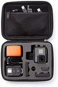 Amazon Basics Small Portable Protective Carrying Case for GoPro and Action Camera, Padded with Secure Handle, 9 x 7 x 2.5 inches, Black by AmazonBasics