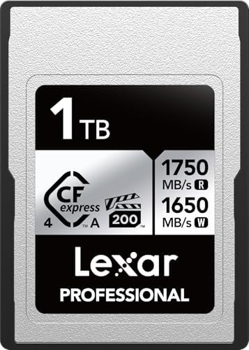 Lexar 1TB CFexpress Type A Silver 4.0 Card, 1750/1650 MB/s, 8K Video by Unknown