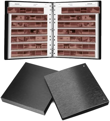 Acid-Free Film Protectors Storage Box Set 3-Ring Film Negative Holder for Standard 135 35mm Negative Page Film Pouch (50 * 135 Acid-Free Negative Pages) by YCCLDIPL