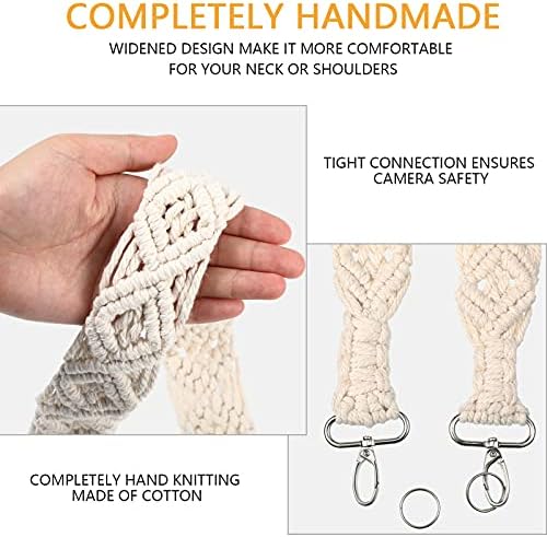 Weewooday Camera Strap for Photographers, 1.5" Soft Cotton Woven Camera Strap for Slr/dslr Digital Cameras, Universal Neck Shoulder Straps for Adults and Kids - Image 2
