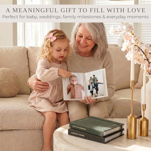 Beautiful Photo Album Set of 3 For 4x6 Pictures - Linen Album Holds 216 - Image 7