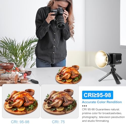 PULUZ Portable Video Light, COB Fill Light with 2500-6500K Adjustable Color Temperature, 8 Creative Lighting Effects, Perfect for Photography Studio, Outdoor Shooting and Live Streaming - Image 7
