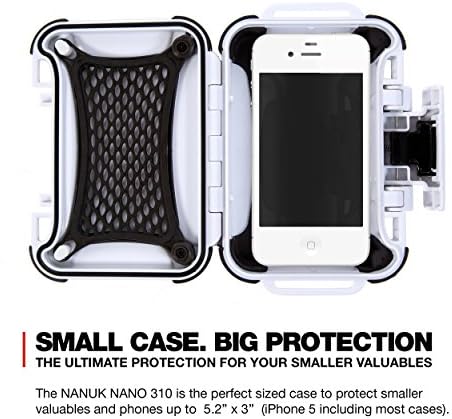 Nanuk 310-0012 Nano Series Waterproof Small Hard Case for Phones, Cameras and Electronics (White) - Image 4