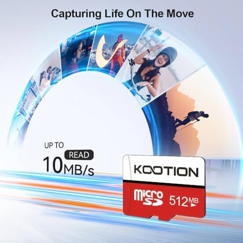 (Not 512GB) 10-Pack 512MB Micro SD Card, KOOTION Class 4 Low Capacity Memory Cards for Old Phones/MP3 Players, Basic Small Data Storage & File Transfer (10 Pack, 512 Megabyte) - Image 2