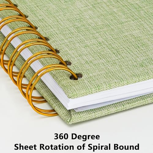 Scrapbook Photo Album, Linen Covered, 10x10 Inches, 40 Sheets/80 Pages - Image 5