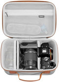 RAIACE Hard Case Compatible with Sony Alpha 7 II III IV/7R V Camera, for Nikon, for Canon, for Pentax and More. Large Capacity With Mesh Pocket for Lens, Charger, Cables, Cards and Accessories.-Gray by RAIACE