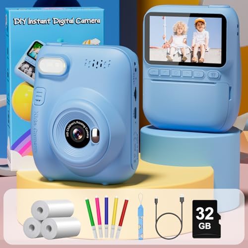 Kids Camera Instant Print, 3.0"" HD 32MP 1080P Toddler Digital Camera - Image 7