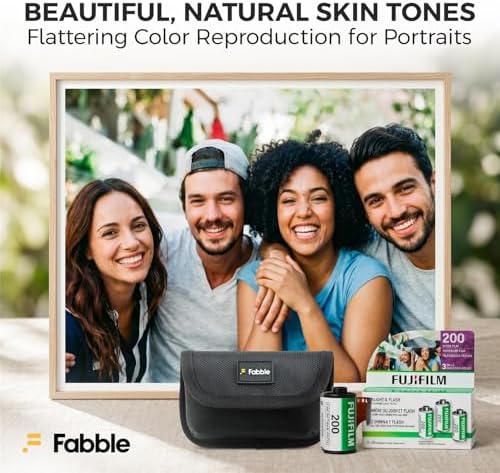 Fujifilm 200 Color Negative Film (35mm, 36 Exposures, 3-Pack) Bundle with Fabble 3-Roll Protective Film Vault Storage Case, Durable Travel Organizer for 35mm Film Rolls for Professional Use - Image 7
