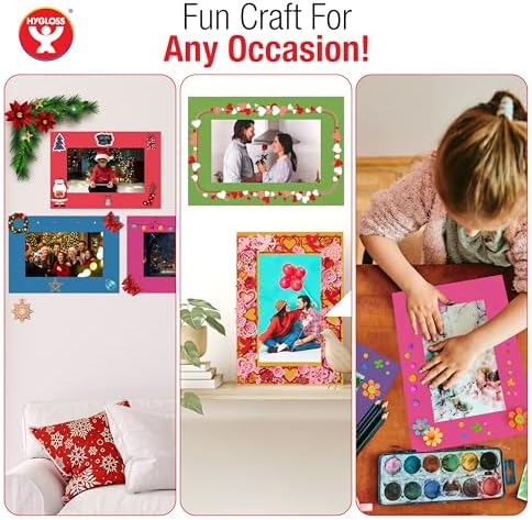 Hygloss 24 Pack Paper Picture Frames, Colorful cardstock Photo Frame 11x14-Inch, Papers Frames to Decorate for Wedding Birthday DIY Classroom Crafts and Decorations - Image 7