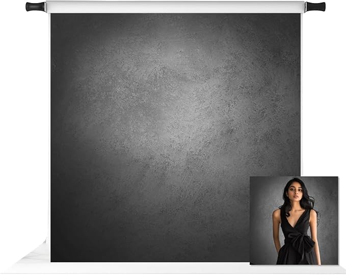 Kate 8x8ft Gray Abstract Photography Backdrop Grey Portrait Textures Photo Background Old Master Grey Backdrops by KateBackdropforPhotography