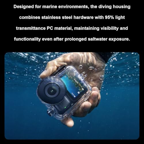 Water Proof Protective Camera Case, 60M/196Ft Underwater Housing Shell Protective Cage, Including Surfing, Skiing, Rainy Day Photography Without Compromising Portability - Image 3