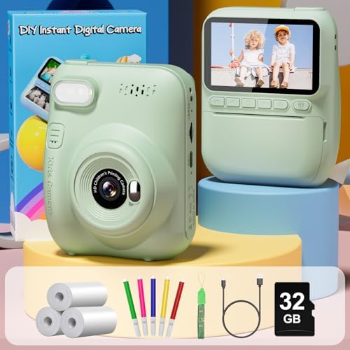 Kids Camera Instant Print, 3.0" HD 32MP 1080P Toddler Digital Camera - Image 7