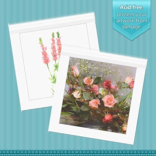 Golden State Art 6x6 Inch Crystal Sealed Clear Plastic Sleeves,100 Pack - Image 3