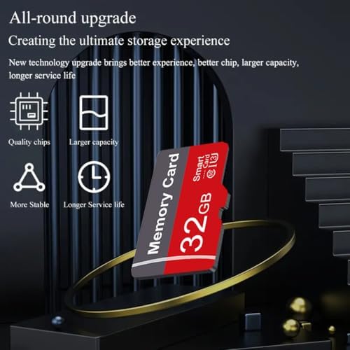 2 Pack Memory Card 32GB with Adapter, High Speed TF Card, UHS-I C10 A1 Memory TF Card for Tablet/Mobile Phone/Camera/Car Audio/Game Console (32, GB) - Image 3