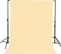 Kate Solid Cream Photography Backdrop Beige Photo Backgrounds 8ftx10ft | Solid Cream Cloth For Portraits, Product Photos, Videos, Streaming, Interviews, Parties And Studio Shoots by KateBackdropforPhotography
