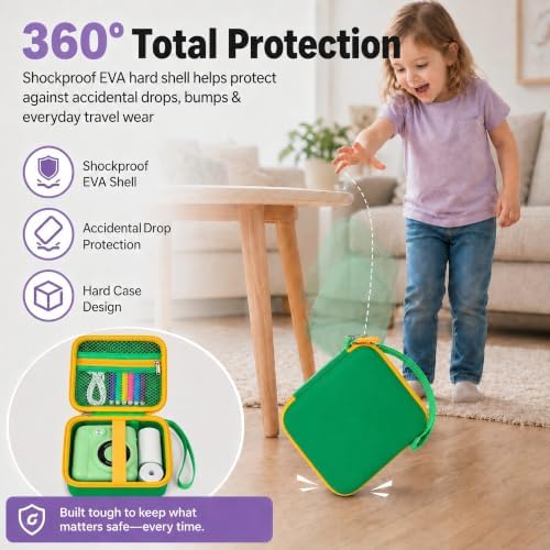 PAIYULE Kids Instant Print Camera Case for ESOXOFFORE for Dylanto GrasGreen - Image 3