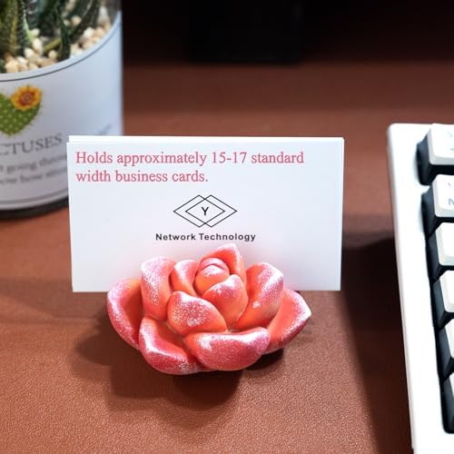 Cute Business Cards Holder Desk Organizer Vertical Display Stand - Image 2