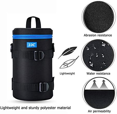 JJC Camera Lens Case Pouch, Padded Bag Fits Lens up to 4.3 x 8.9 (D x L) - Image 3