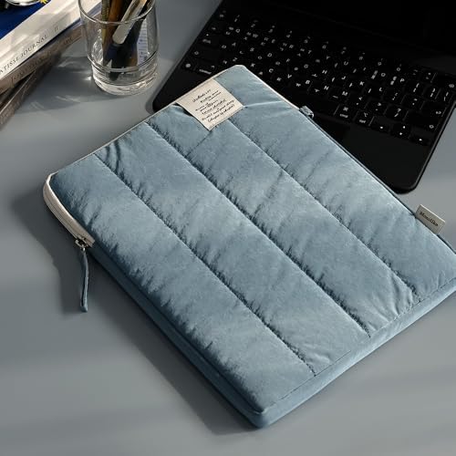Monolike Archive 247 Cushion Tablet Pouch 11inch, Indie Blue - Padded Protective Sleeve for iPad Pro/Air, Soft Vintage Style Case - Image 5