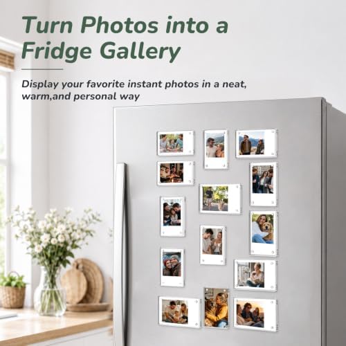 50 Pack 2.36x3.54 Acrylic Magnetic Picture Frames for Refrigerator - Image 2