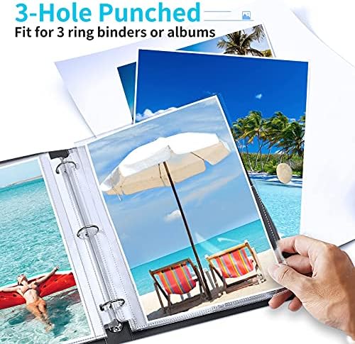 Fabmaker 30 Pack 8x10 Photo Sleeves for 3 Ring Binder, Hold 60 Photos - Image 7