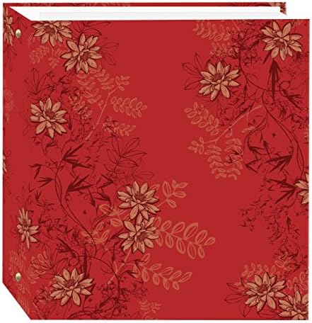 Pioneer Photo Albums TR-100D/RF Magnetic 3-Ring 100 Page Photo Album, Red Foliage Design by PioneerPhotoAlbums