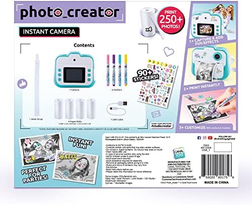 Canal Toys Photo Creator Instant Print Camera – Photo, Selfie and Video – Thermal Paper for 250 Photos – LCD Screen. 8+ - Image 3