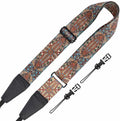 Padwa Lifestyle Extra Long Adjustable Camera Strap for Photographers - 2" Wide Full Grain Cowhide Leather Ends Camera Straps with Quick Release for All Cameras,Binoculars(Bohemia Print) by PadwaLifestyleCameraStrap