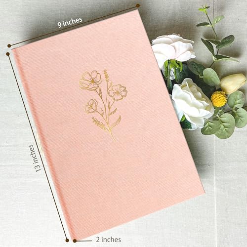 Holoary Photo Album 4x6 300 Photos, 300 Pockets 4”x6” Picture Album, Linen Fabric Cover Big Picture Book for Photos with Writing Area, 4x6 Photo Albums for Family Weddings Travel Memories(Pink) - Image 2