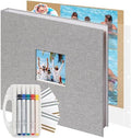 Vienrose Scrapbook Photo Album, 12x12 Inch, 3 Ring Binder, Grey, 60 Pages by Vienrose