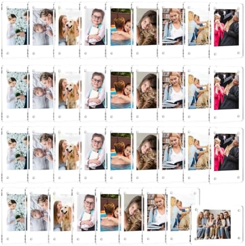 36 Pack 2.36x3.54 in Acrylic Magnet Picture Frames for Fridge by ALFFUN