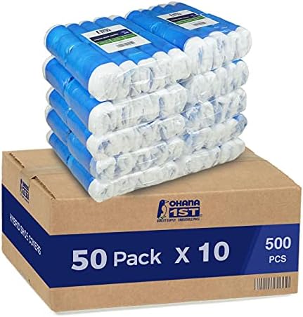 Ohana 1st Hybrid Shoe Covers Disposable Non Slip Waterproof, MEGA Pack (50 Pack x 10, 500 PCS). by Ohana+1st
