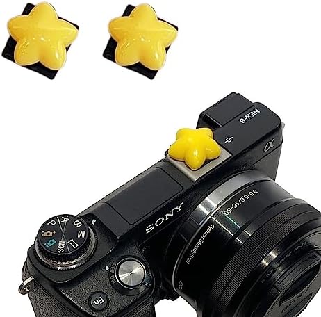 ZOSTLAND Unique SLR Camera Hot Shoe Boot Cover Cap,King Shoe Protector,Compatible with Sony Fuji Canon Nikon Pentax Leical Gift (2PCS Star) by ZOSTLAND