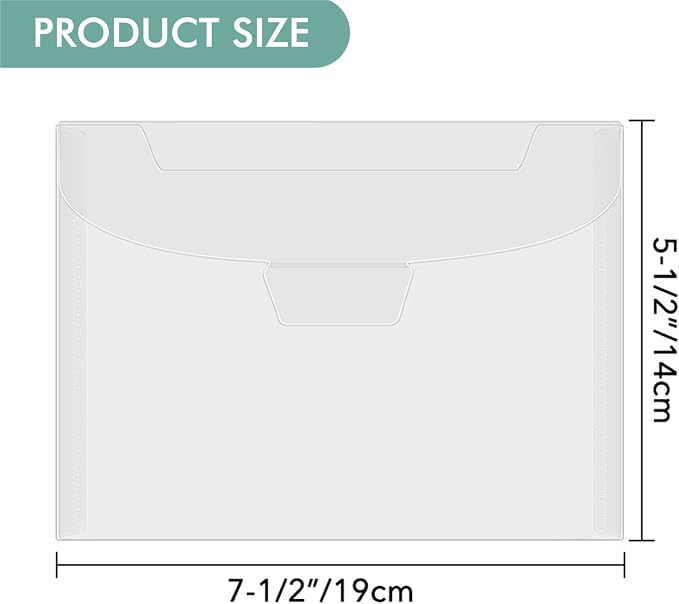 30Pieces Clear Stamp and Dies Storage Bags,Plastic Scrapbooking Storage Bags 7.5x5.5inch Die Storage Pockets Resealable Plastic Envelopes Pockets for with Label Stickers for Cutting Dies Stencil Craft - Image 3