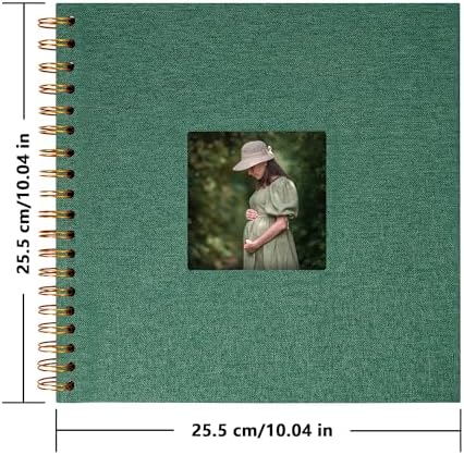 Scrapbook Photo Album, Linen Covered, 10x10 Inches, 20 Sheets/40 Pages - Image 3