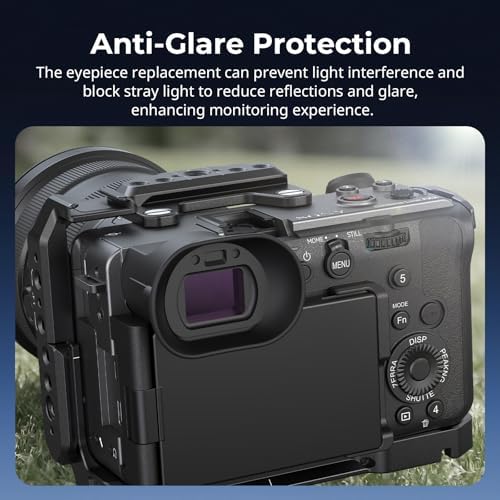 SMALLRIG Viewfinder Eyecup for Sony FX2, Soft Silicone Eye Cup Replacement, Anti-Glare Protection - 5975 - Image 3