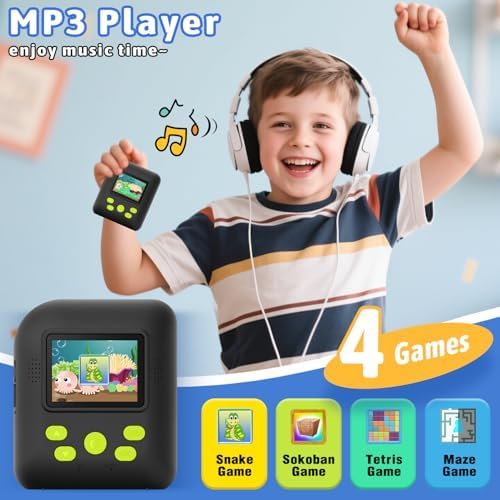 Okaloka Kids Instant Print Camera Toys,1080P HD Toddler Digital Video Camera,Birthday for Girls Boys Age 3-12 Year Old - TF Card Included (Black) - Image 5