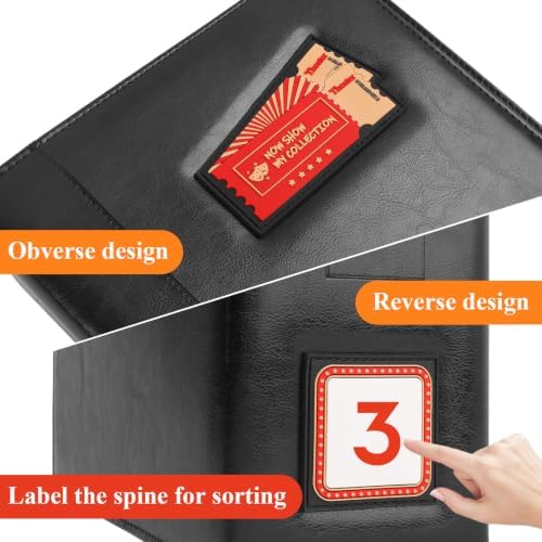 Show-Bill Binder,Large 4” Broadway Play Program Holder,35 Sleeves - Image 4