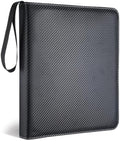 Feifeiya 1 Pack Acid Free Film Protector Storage Box 3 Ring Film Negative Sleeves Binder Preservers Portfolio Folder for Artwork Leather Storage Zipper Binder Box for 120 and 135 35 mm Negative by Feifeiya