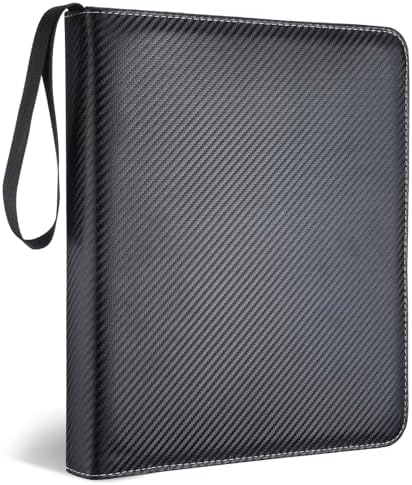 Feifeiya 1 Pack Acid Free Film Protector Storage Box 3 Ring Film Negative Sleeves Binder Preservers Portfolio Folder for Artwork Leather Storage Zipper Binder Box for 120 and 135 35 mm Negative by Feifeiya