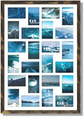 DUENPY 22x32 Collage Frame For 24 4x6 Photos Brown by DUENPY