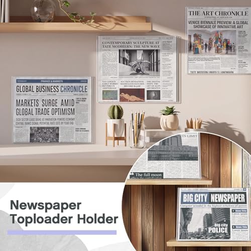 Faccito 6 Pcs Hard Newspaper Holder, 13 X 15'', 4.5mm Rigid PVC - Image 5