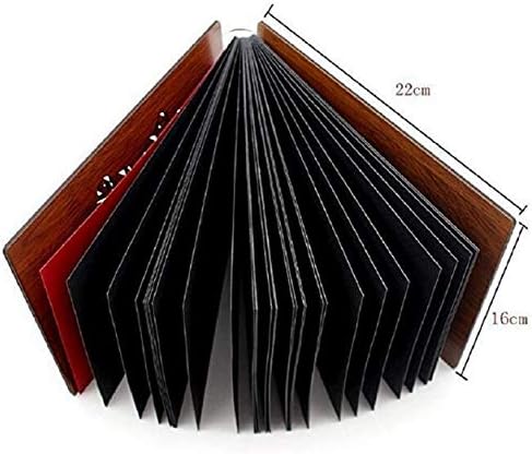 Gesteh DIY Scrapbook Album 8 X 6 inches with 1PC Photo Corner Sticker Album Wood Cover Picture scrape Book for Anniversary Wedding Guest sign in Book new born babies Couples Graduation(Full Love) - Image 6