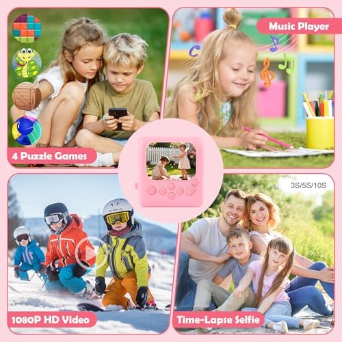 Kids Instant Print Camera, 1080P HD Digital Camera with 32GB Card - Image 5