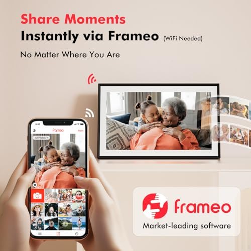Digital Picture Frame, Frameo 15.6'' Digital Photo Frame WiFi Large Display - Image 3