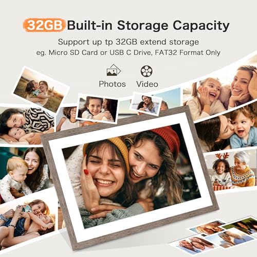 Frameo 10.1 Inch WiFi Digital Picture Frame, Electronic Photo Frame, 32GB - Image 4