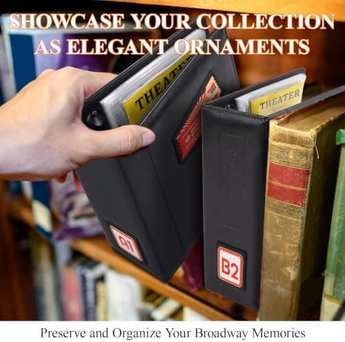 Show-Bill Binder,Large 4” Broadway Play Program Holder,35 Sleeves - Image 6