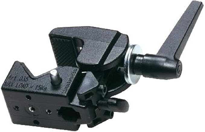 Manfrotto 035 FTC Super Clamp | Professional photo and video accessory, ergonomic closure, fluid movement and firm grip on tubes and surfaces by Unknown